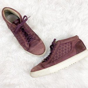ETQ Purple Maeve High Top Leather Sneakers 11